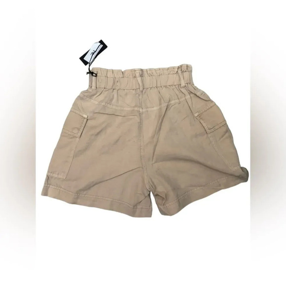 Blank NYC Just Sayin paperbag style shorts XS Light Khaki NWT - Picture 3 of 7